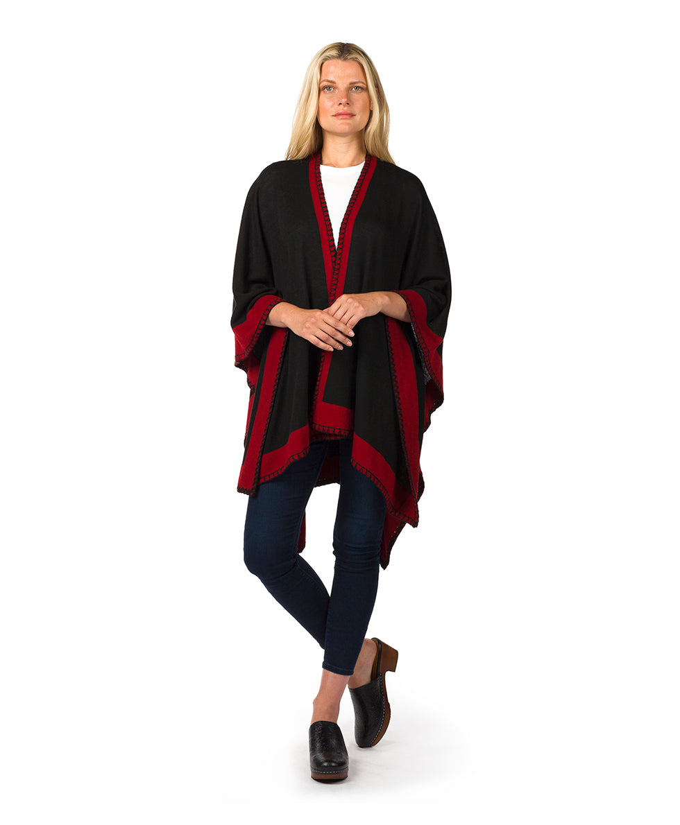 Patricia Nash Colorblock Short Shawl - Classics
