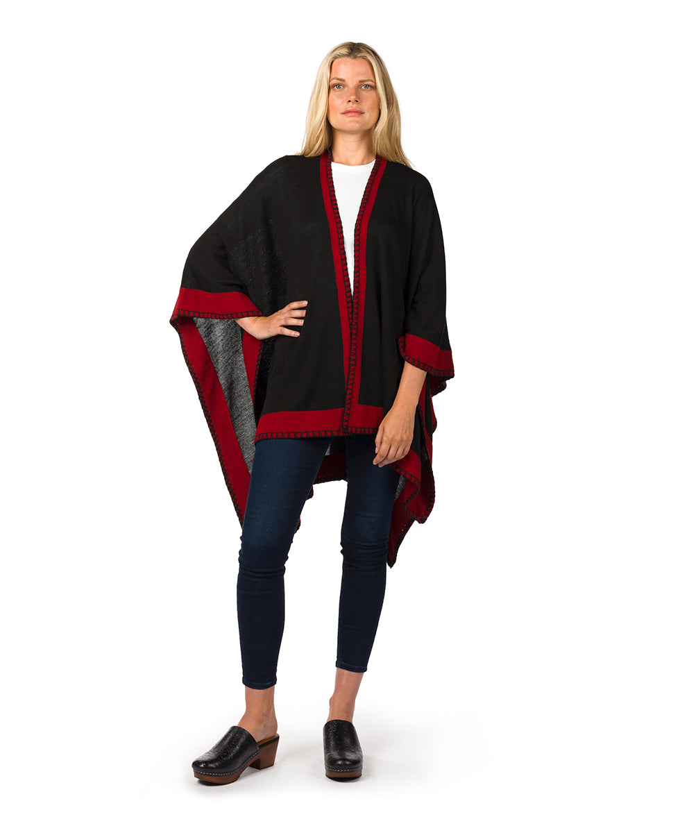 Patricia Nash Colorblock Short Shawl - Classics