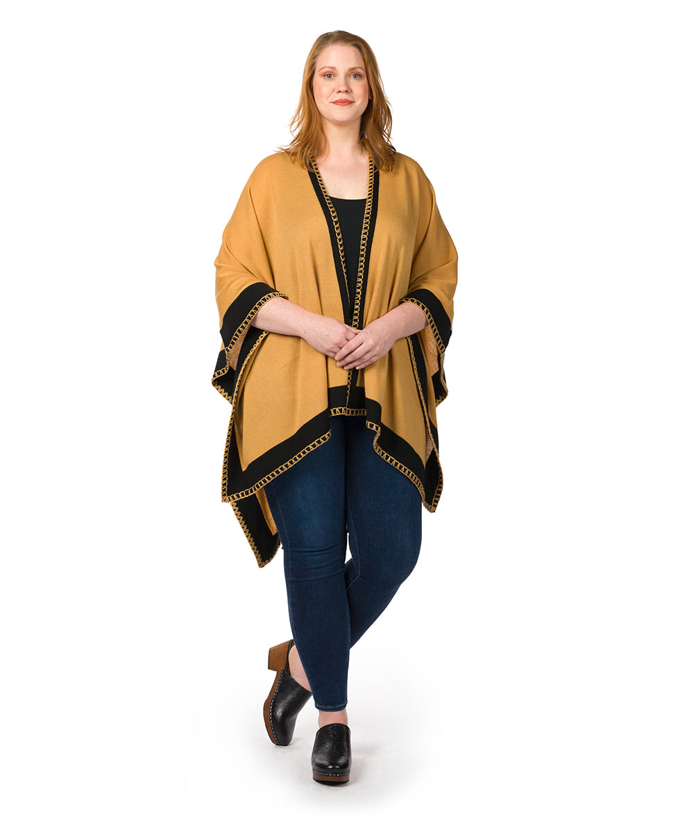 Patricia Nash Colorblock Short Shawl - Classics