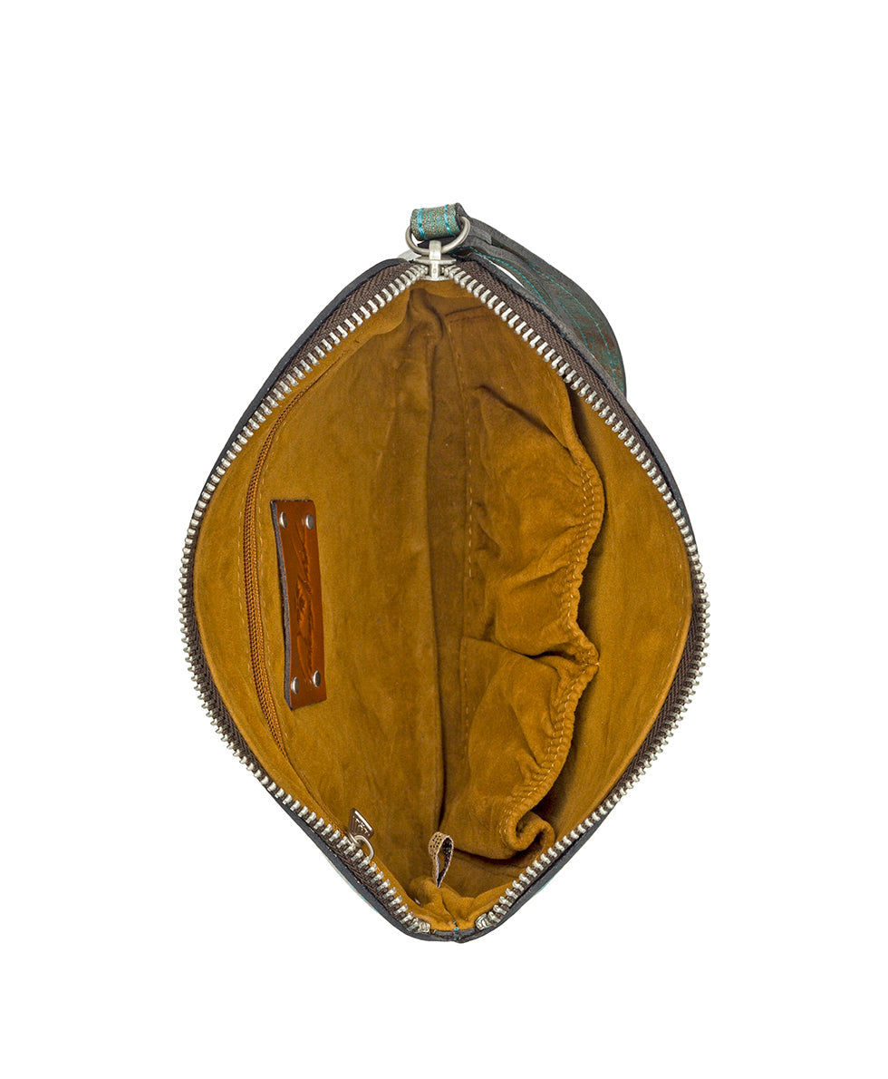 Patricia Nash Cassini Wristlet - Tooled Turquoise