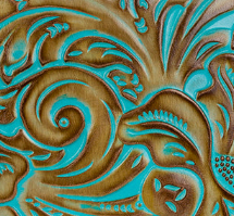 Patricia Nash Cassini Wristlet - Tooled Turquoise