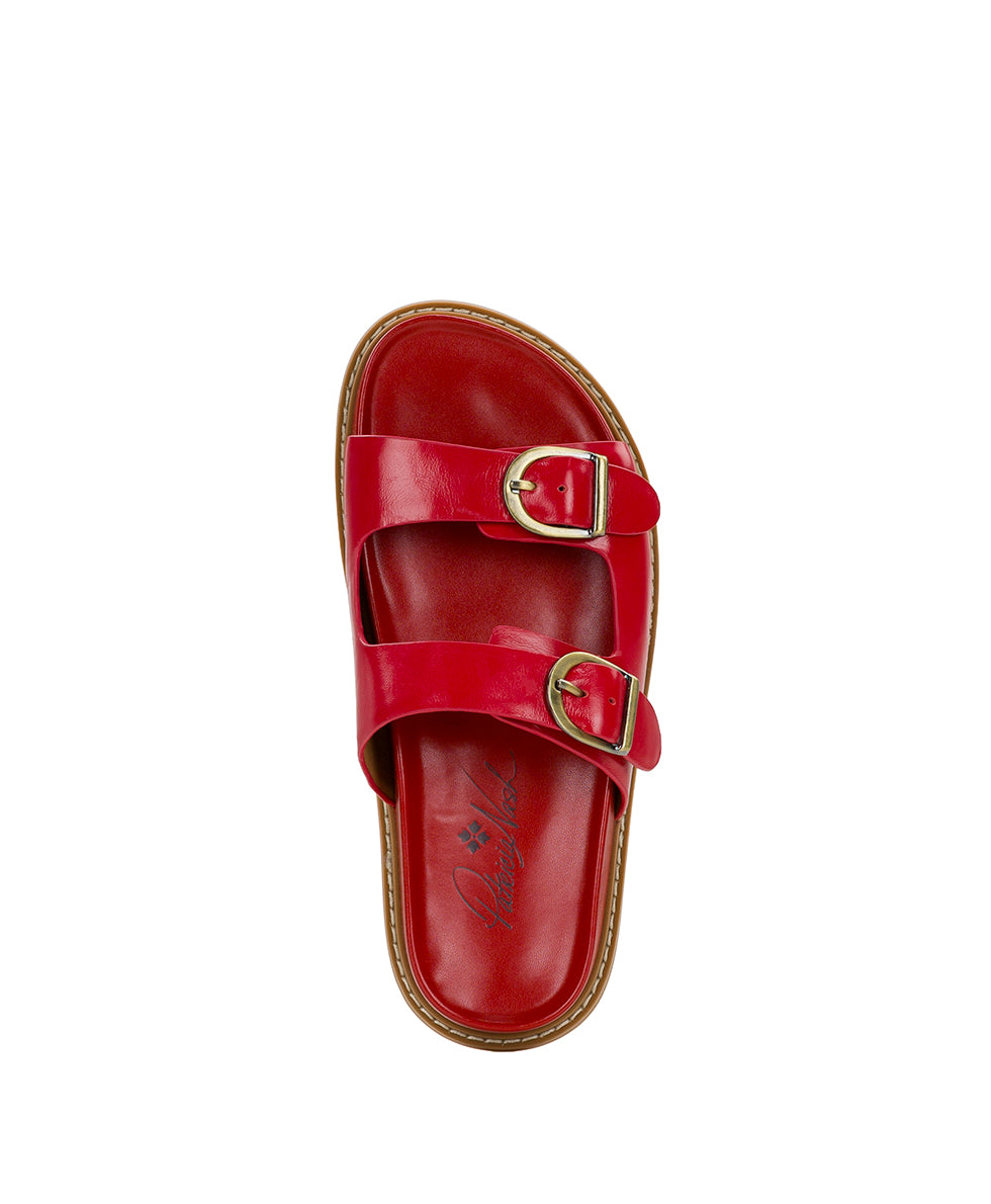 Patricia Nash Noa Flat Sandal - Strawberry