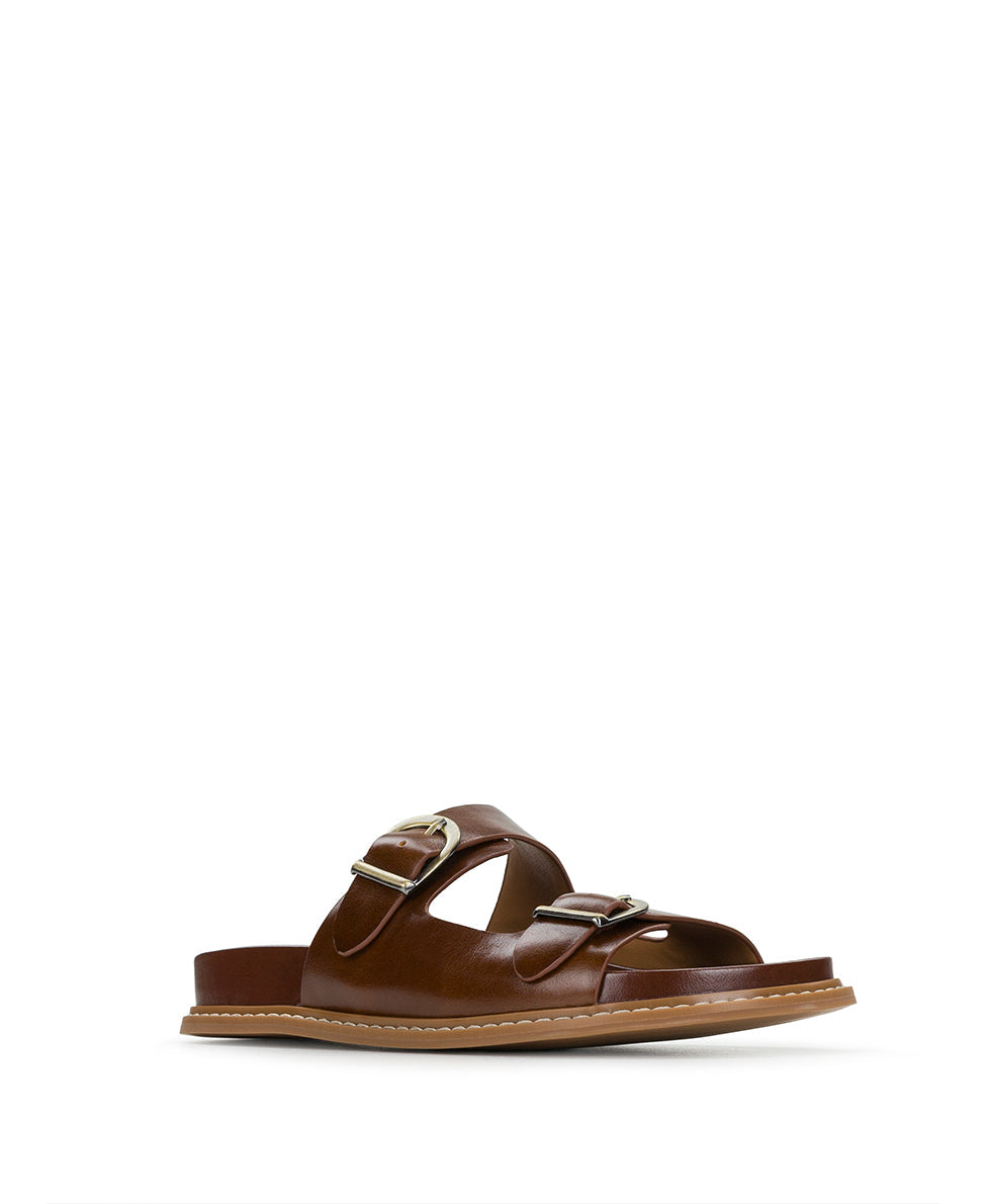 Patricia Nash Noa Flat Sandal - Cognac
