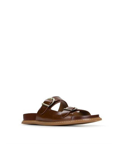 Patricia Nash Noa Flat Sandal - Cognac