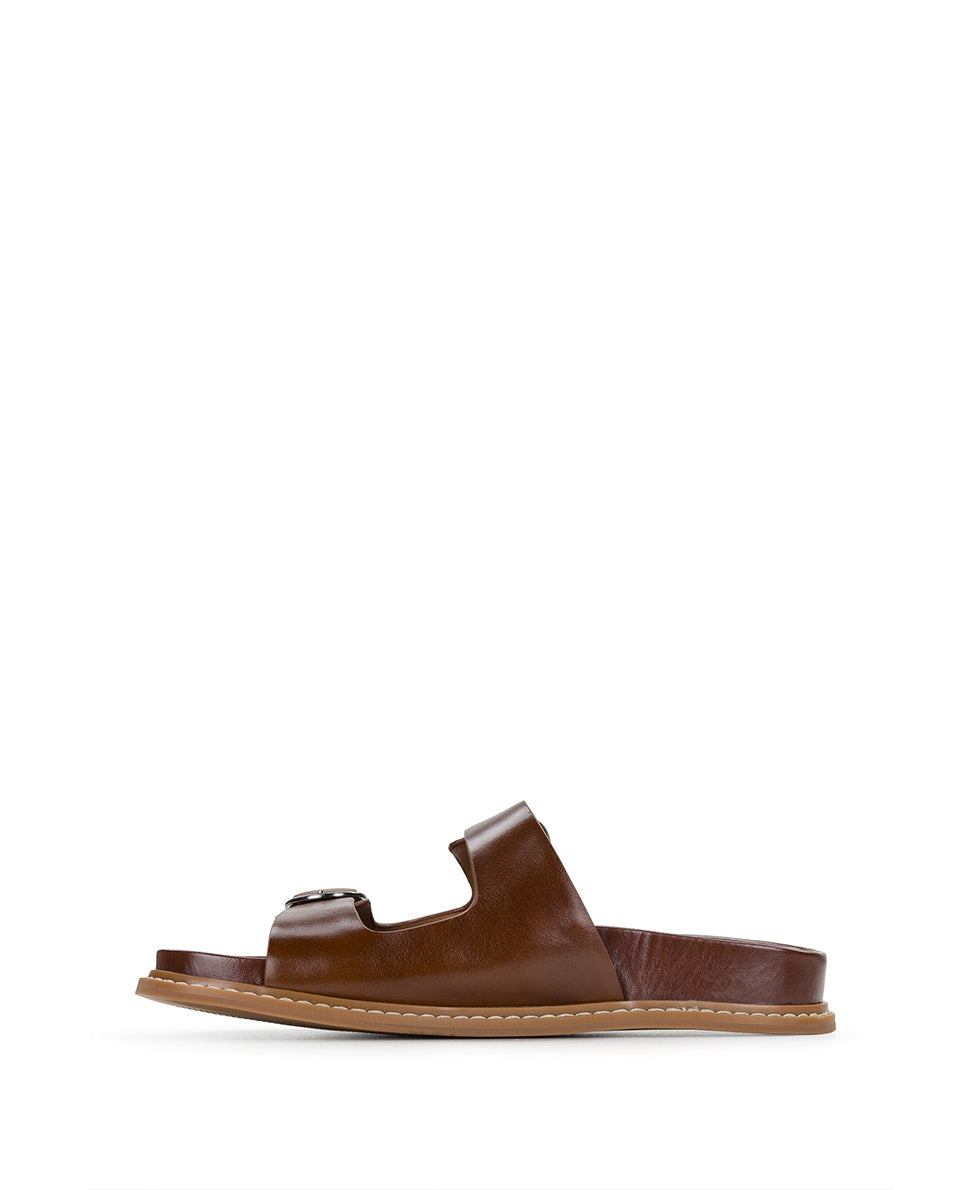 Patricia Nash Noa Flat Sandal - Cognac
