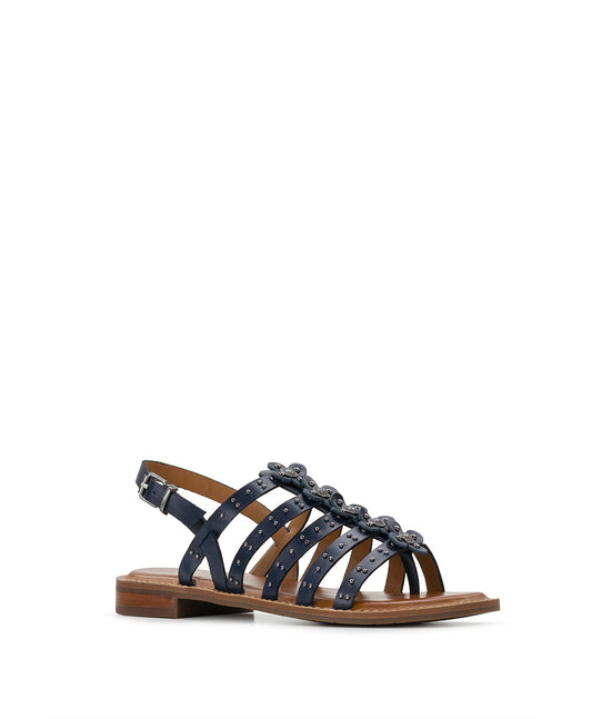 Patricia Nash Erba Sandals - Studded - Denim Blue