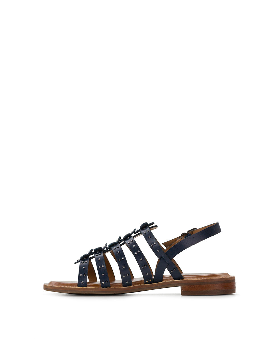 Patricia Nash Erba Sandals - Studded - Denim Blue