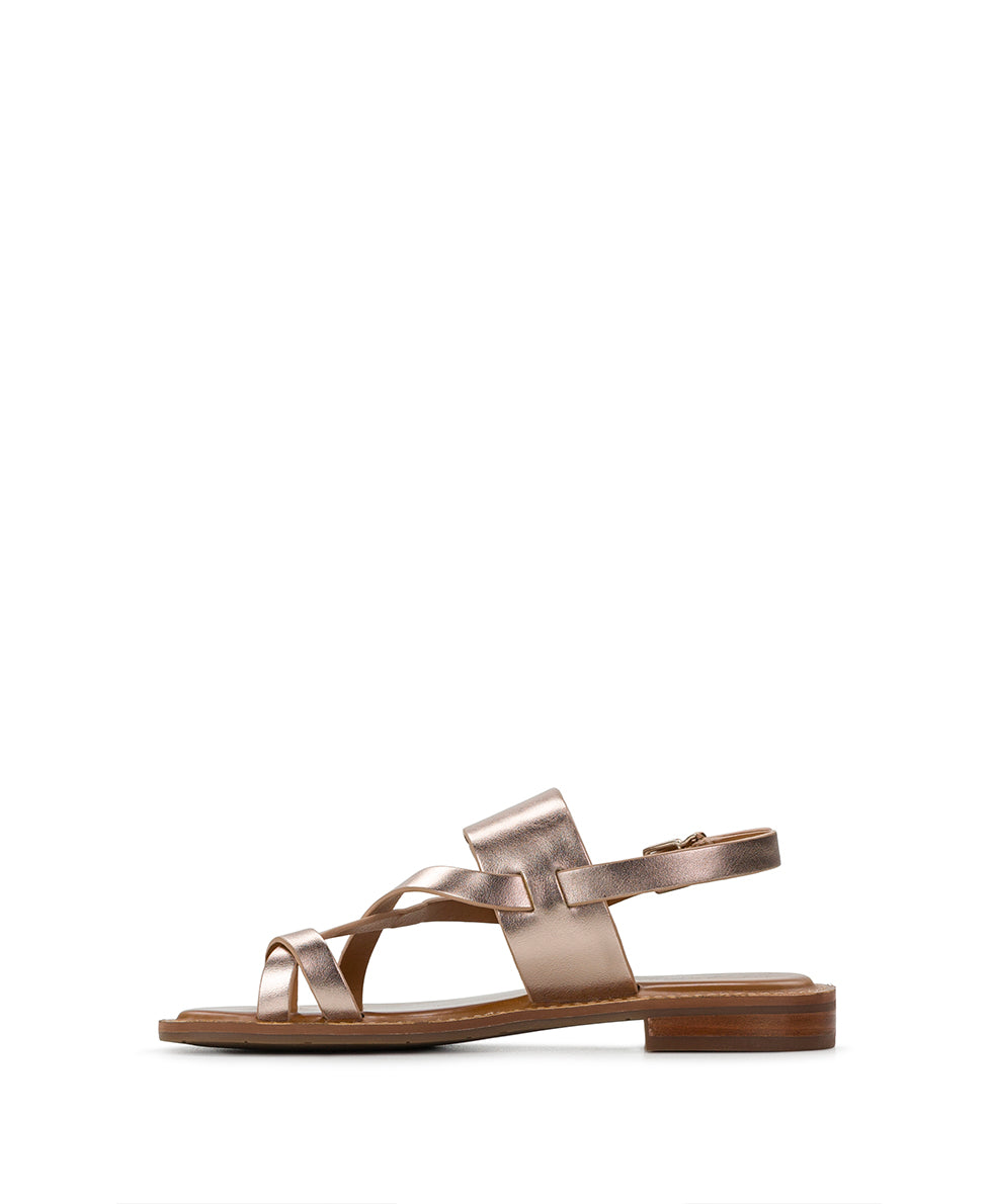 Patricia Nash Fidella Sandals - Metallic - Champagne