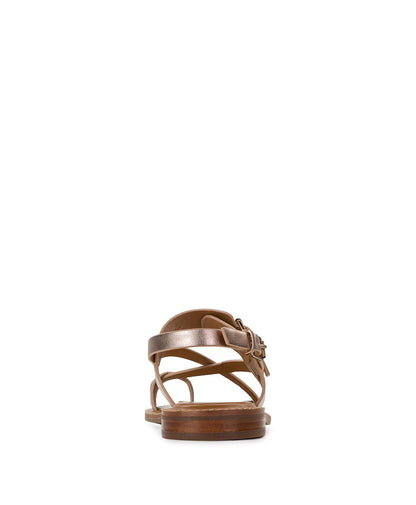 Patricia Nash Fidella Sandals - Metallic - Champagne