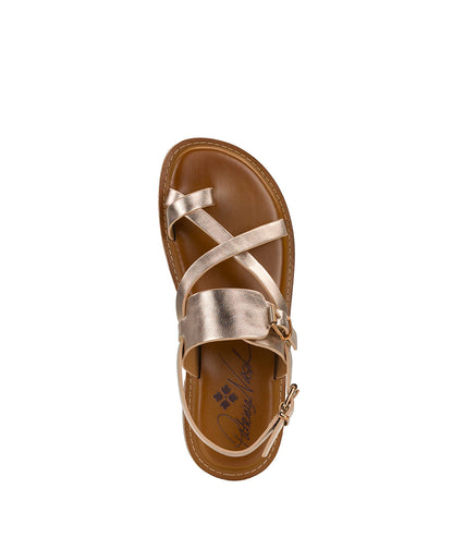 Patricia Nash Fidella Sandals - Metallic - Champagne