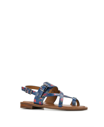 Patricia Nash Fidella Sandals - Denim Blue Strawberry