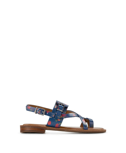 Patricia Nash Fidella Sandals - Denim Blue Strawberry