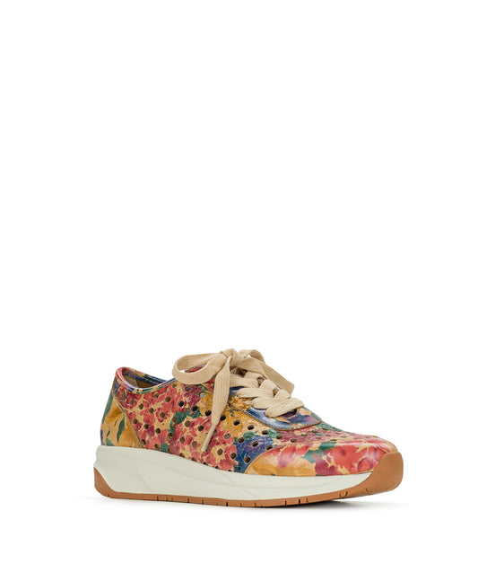 Patricia Nash Milla Perforated Sneaker – Perforated Leather - French Hydrangeas
