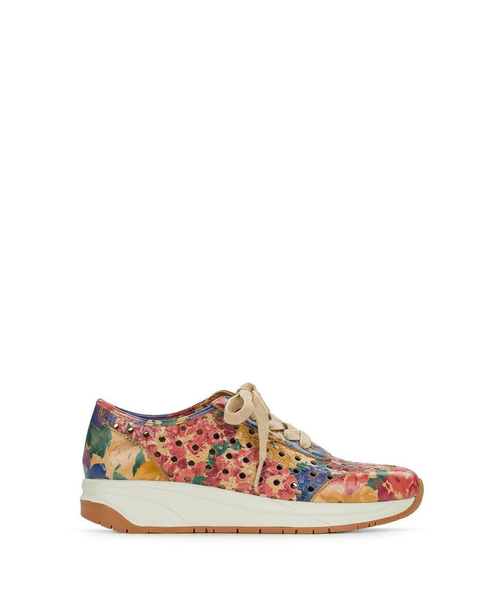 Patricia Nash Milla Perforated Sneaker – Perforated Leather - French Hydrangeas