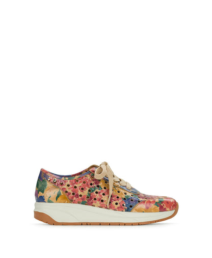 Patricia Nash Milla Perforated Sneaker – Perforated Leather - French Hydrangeas