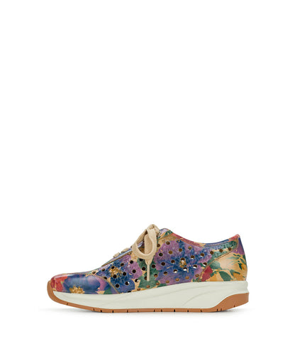 Patricia Nash Milla Perforated Sneaker – Perforated Leather - French Hydrangeas
