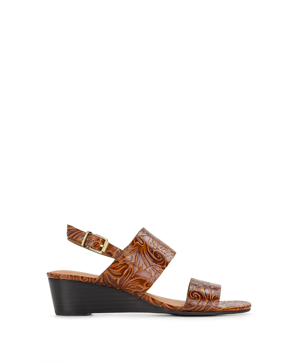 Patricia Nash Mirella Wedge - Tooled