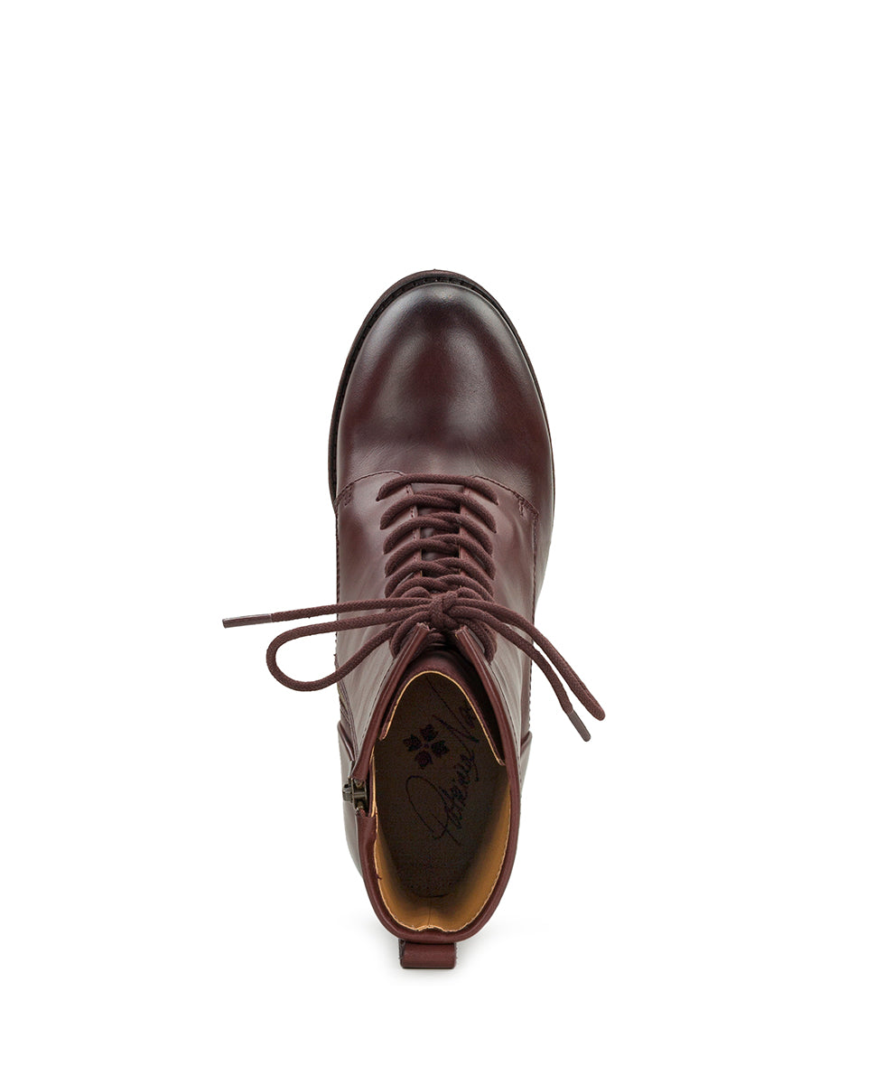 Patricia Nash Sicily Boot - Burnished Leather - Wine