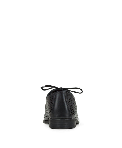 Patricia Nash Silvio Oxford Shoes - Perforated Leather ‑ Black