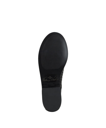 Patricia Nash Silvio Oxford Shoes - Perforated Leather ‑ Black
