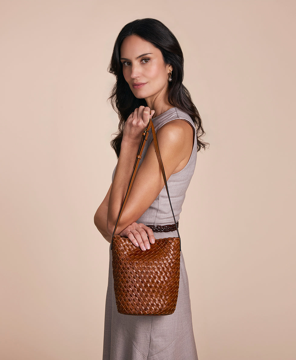 Patricia Nash Darcy Crossbody - Hand Stained Woven