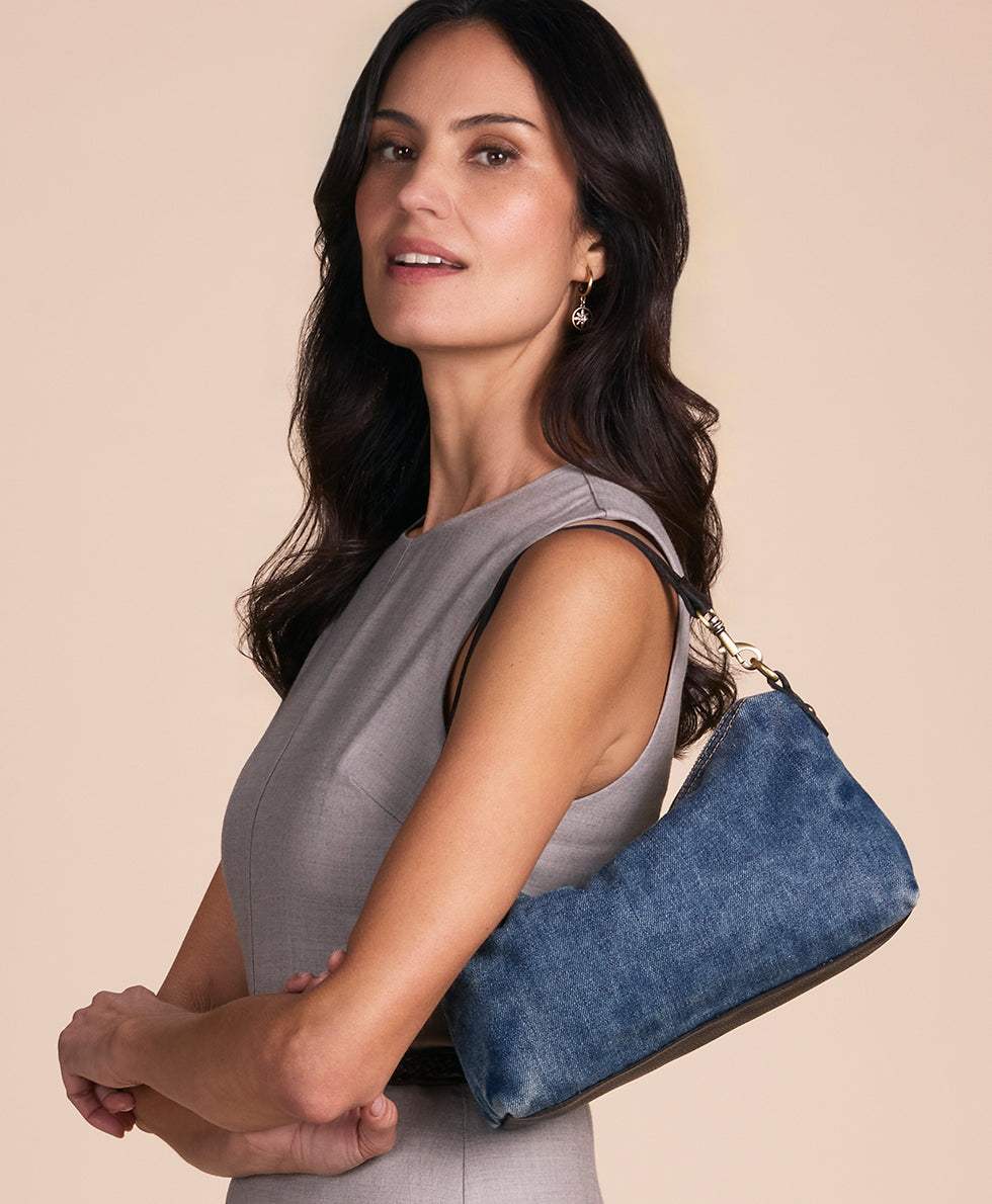 Patricia Nash Kolena Crossbody - Denim Stonewashed
