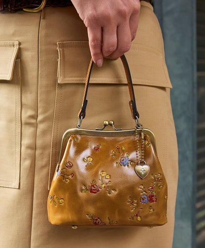 Patricia Nash Mini Laureana Chain Crossbody - Fleur de Jardin Embossed