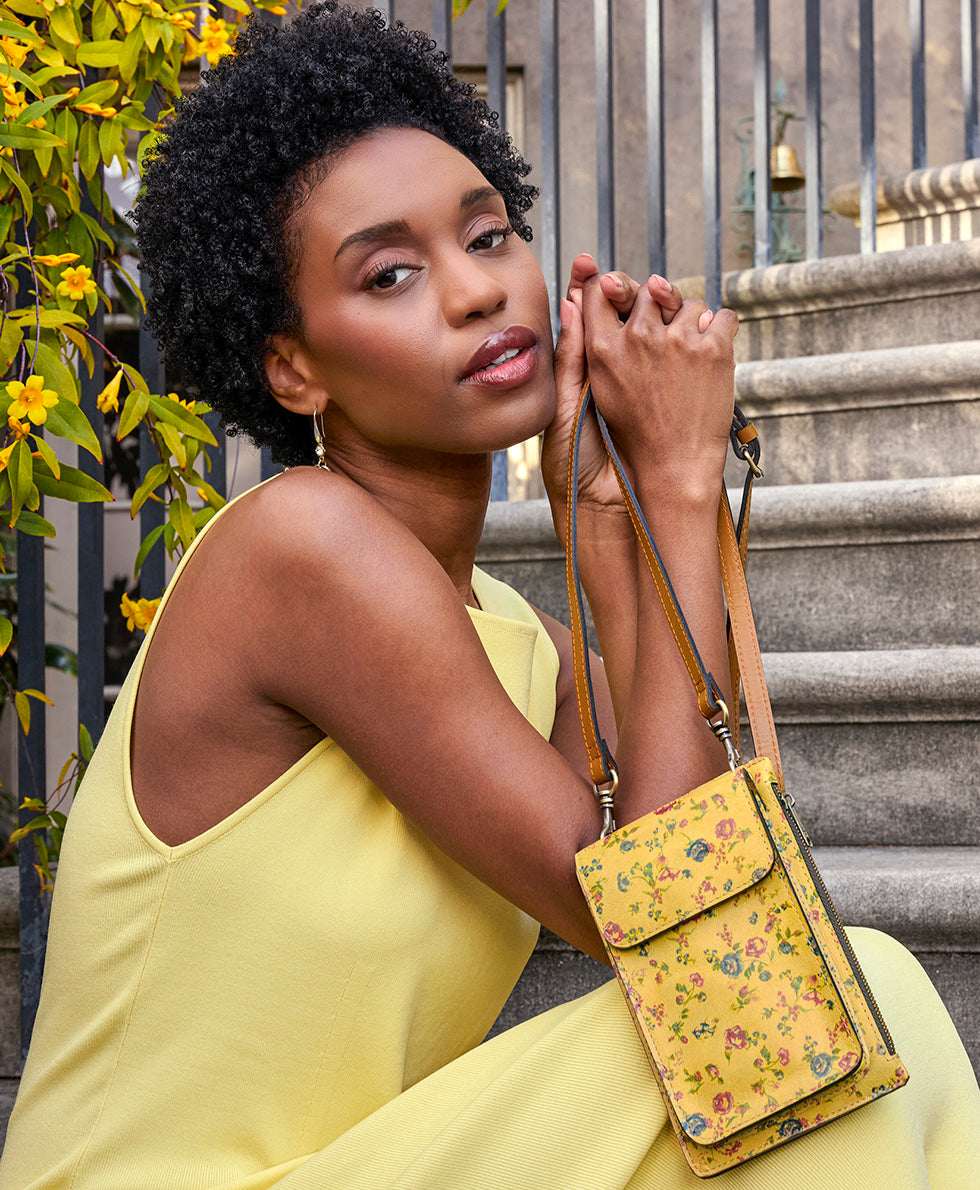 Patricia Nash Chiavella Phone Crossbody - Fleur de Jardin