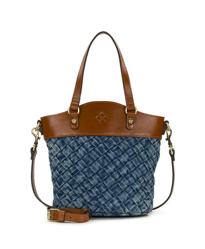 Patricia Nash Montella Crossbody - Washed Woven Denim