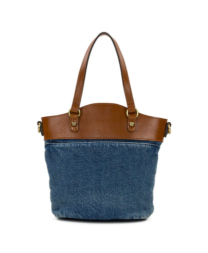 Patricia Nash Montella Crossbody - Washed Woven Denim