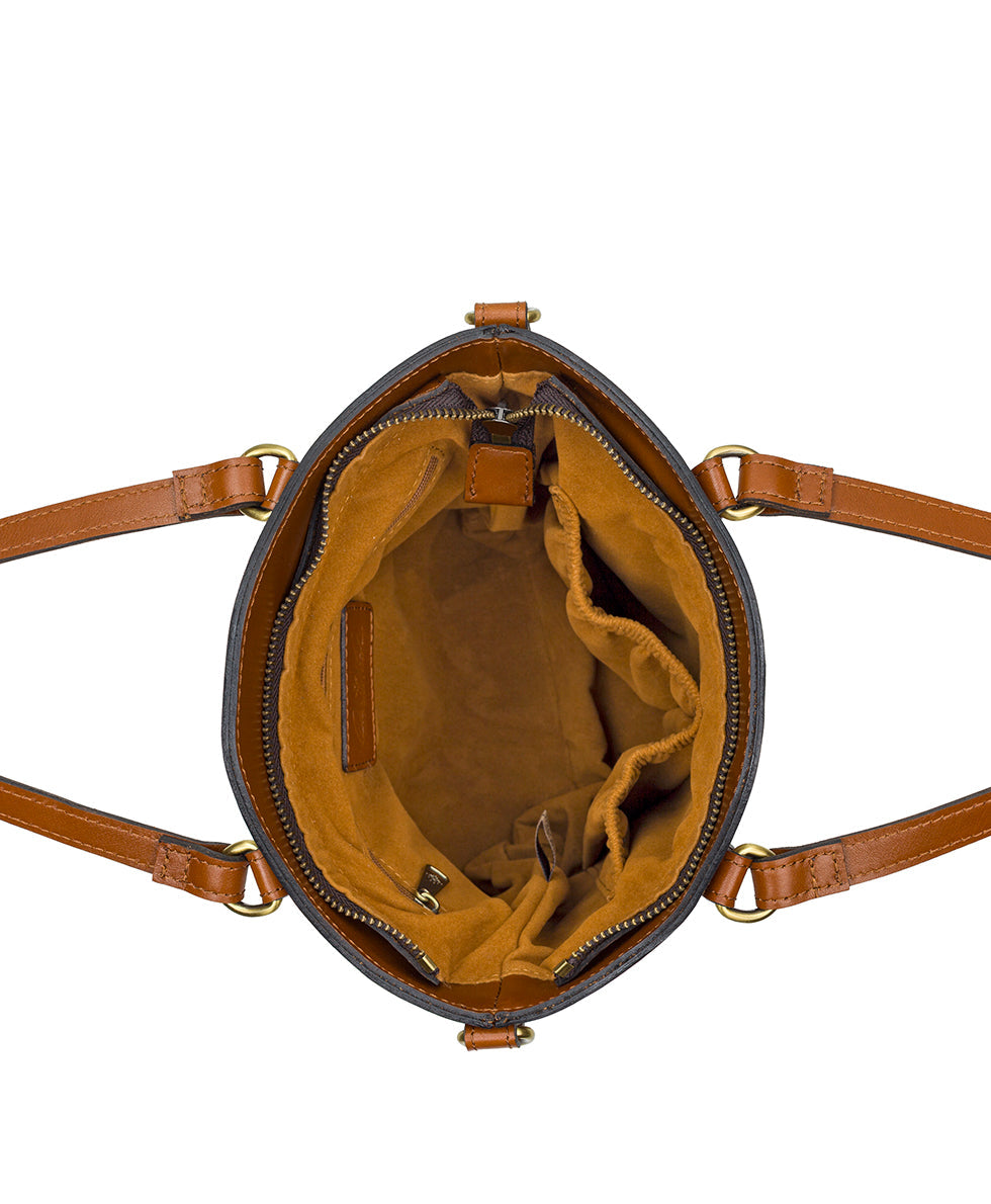 Patricia Nash Montella Crossbody - Washed Woven Denim
