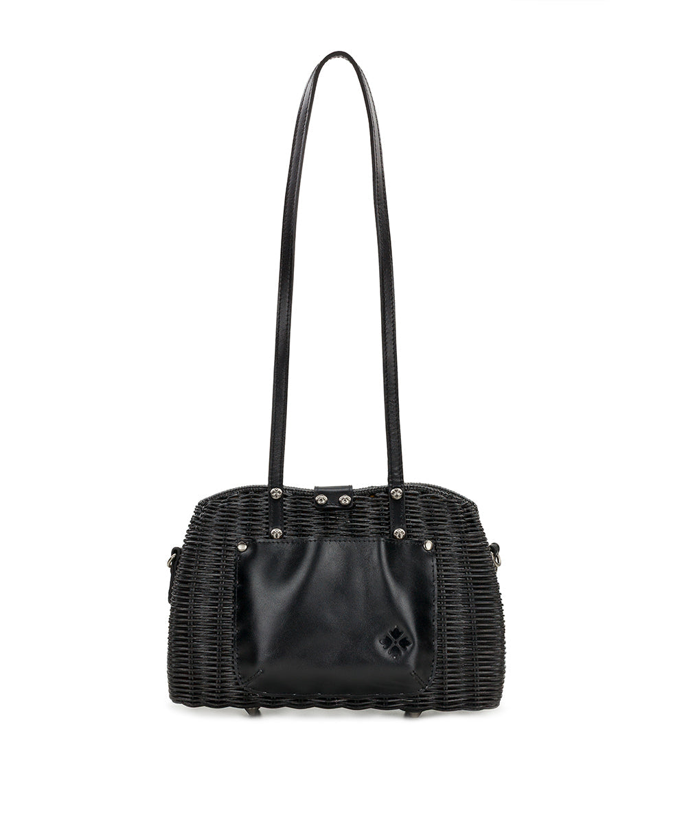 Patricia Nash Isere Wicker Satchel with Scarf - Spring Wicker