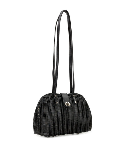 Patricia Nash Isere Wicker Satchel with Scarf - Spring Wicker