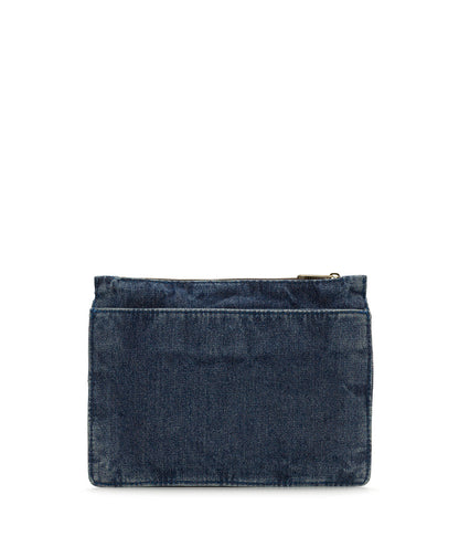 Patricia Nash Yvette Clutch Crossbody - Washed Woven Denim