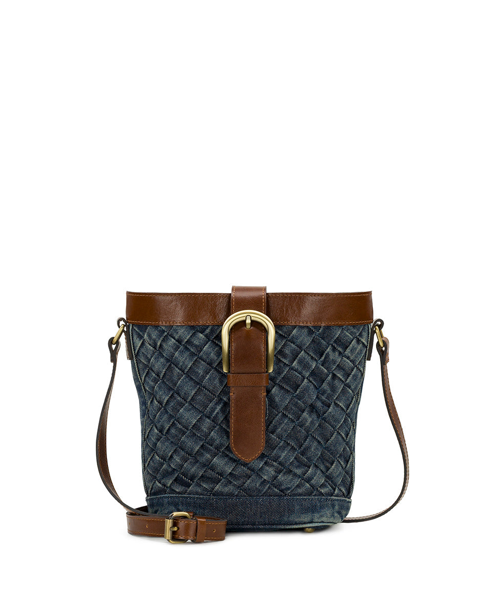 Patricia Nash Margaux Crossbody - Washed Woven Denim