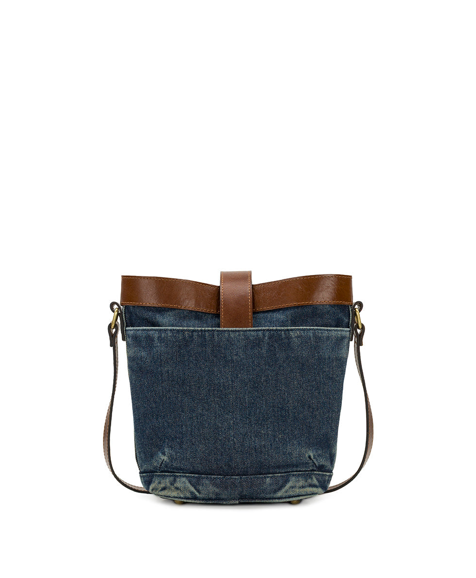 Patricia Nash Margaux Crossbody - Washed Woven Denim