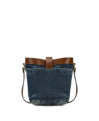 Patricia Nash Margaux Crossbody - Washed Woven Denim
