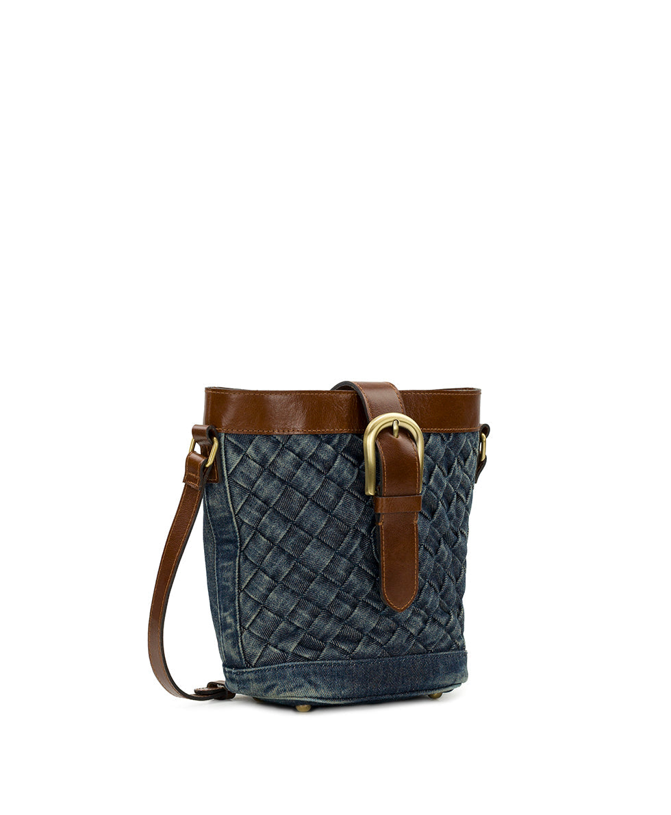 Patricia Nash Margaux Crossbody - Washed Woven Denim
