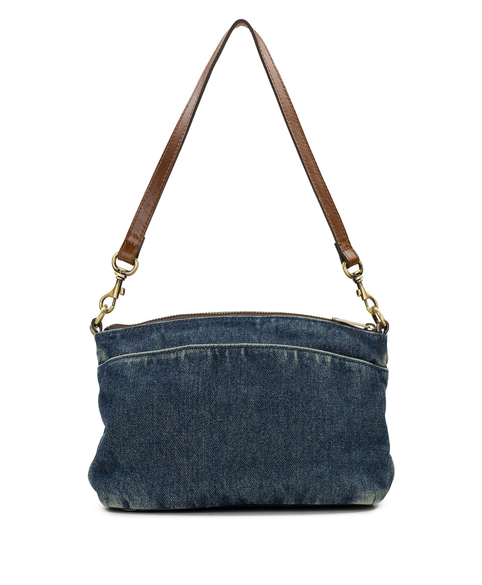 Patricia Nash Arlee Crossbody - Washed Woven Denim