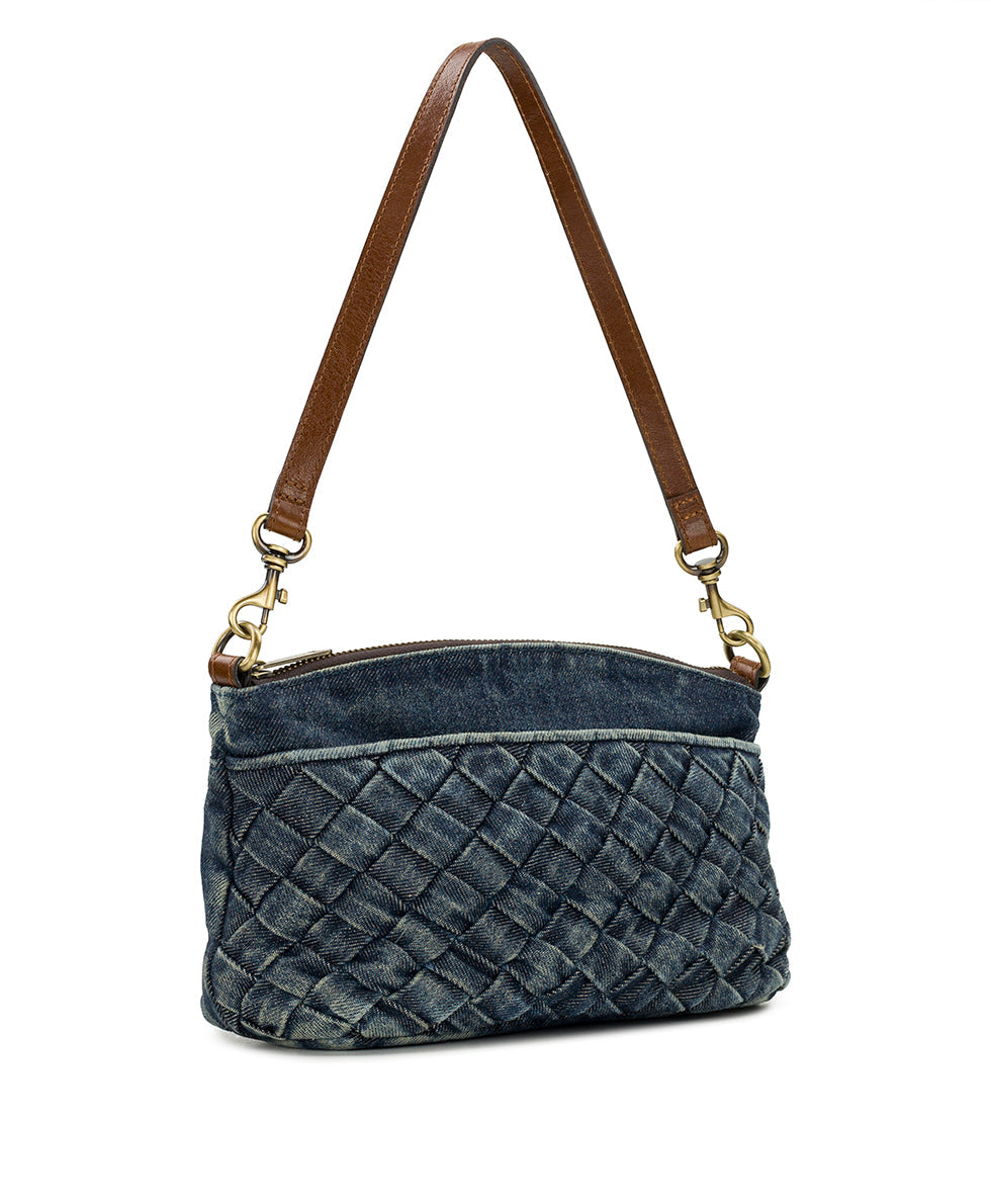 Patricia Nash Arlee Crossbody - Washed Woven Denim