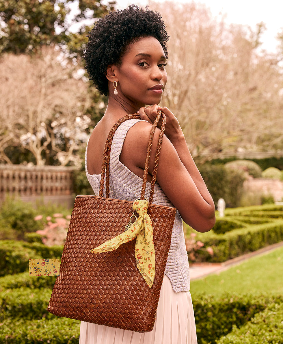 Patricia Nash Valence Tote - Hand Stained Woven