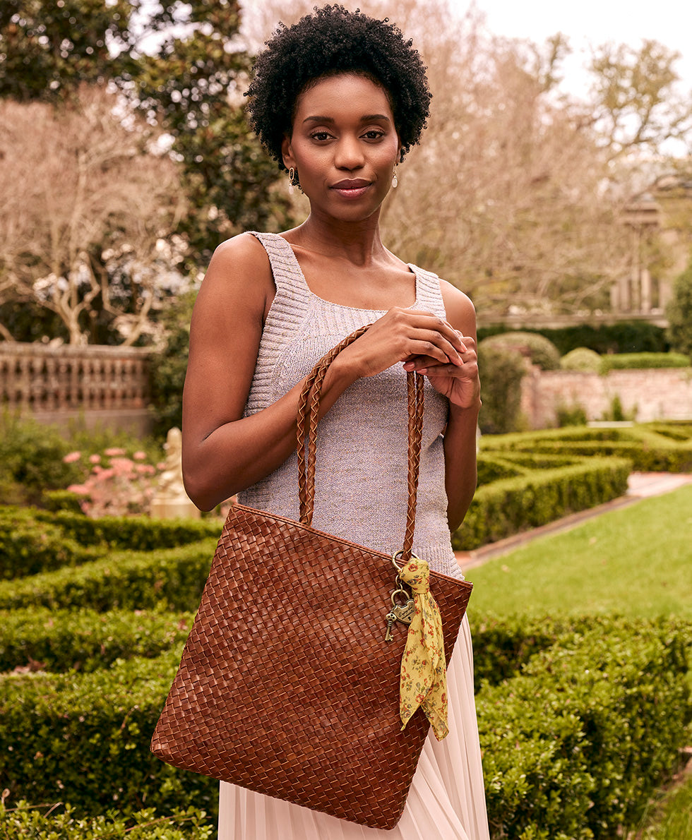 Patricia Nash Valence Tote - Hand Stained Woven