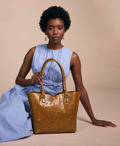Patricia Nash Marion Tote - Fleur de Jardin Embossed