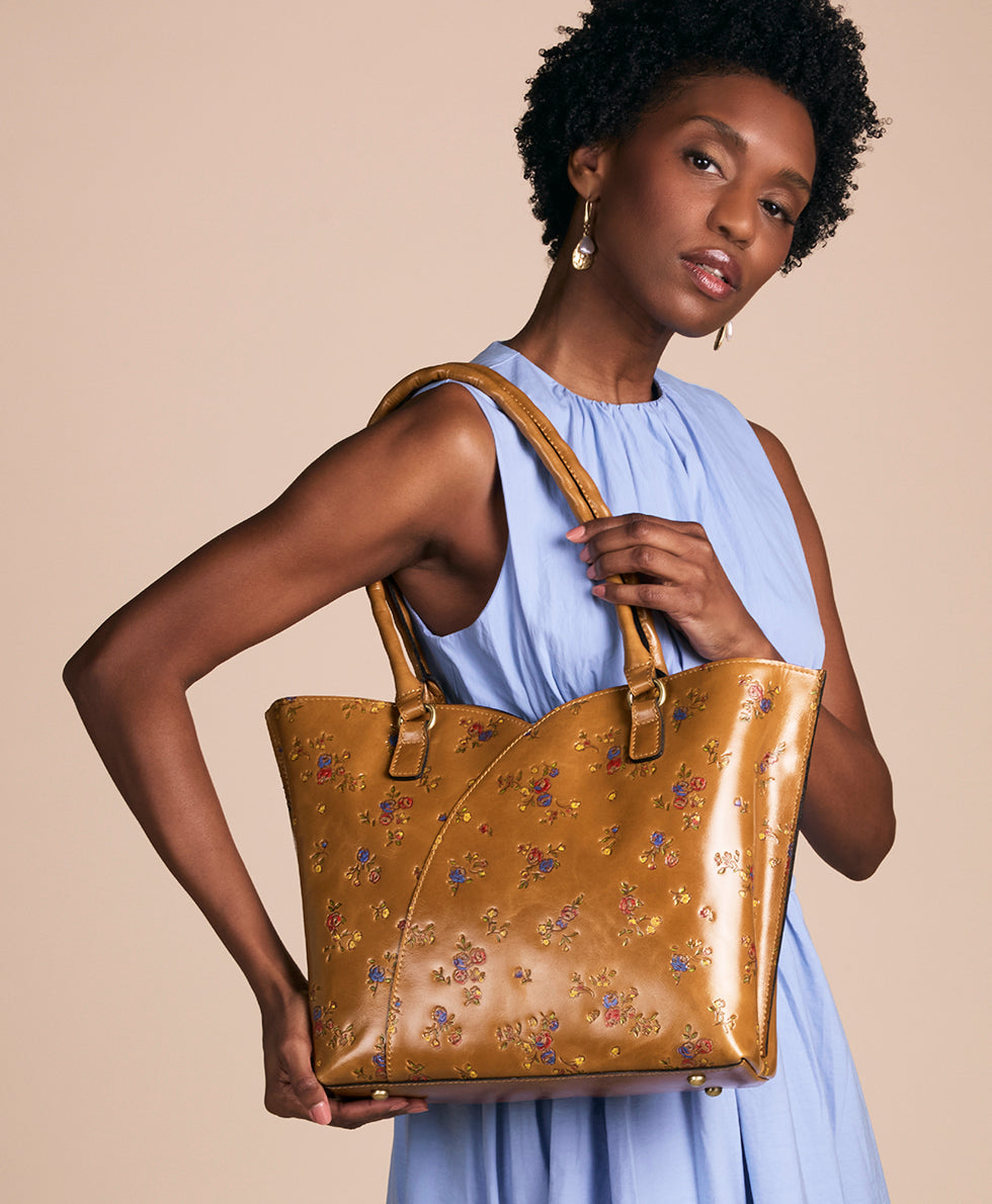Patricia Nash Marion Tote - Fleur de Jardin Embossed