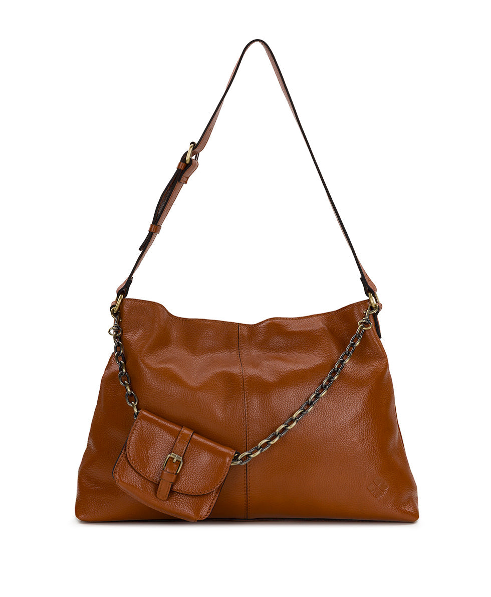 Patricia Nash Liora Slouchy Tote - Rugged Natural Grain Leather