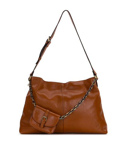 Patricia Nash Liora Slouchy Tote - Rugged Natural Grain Leather