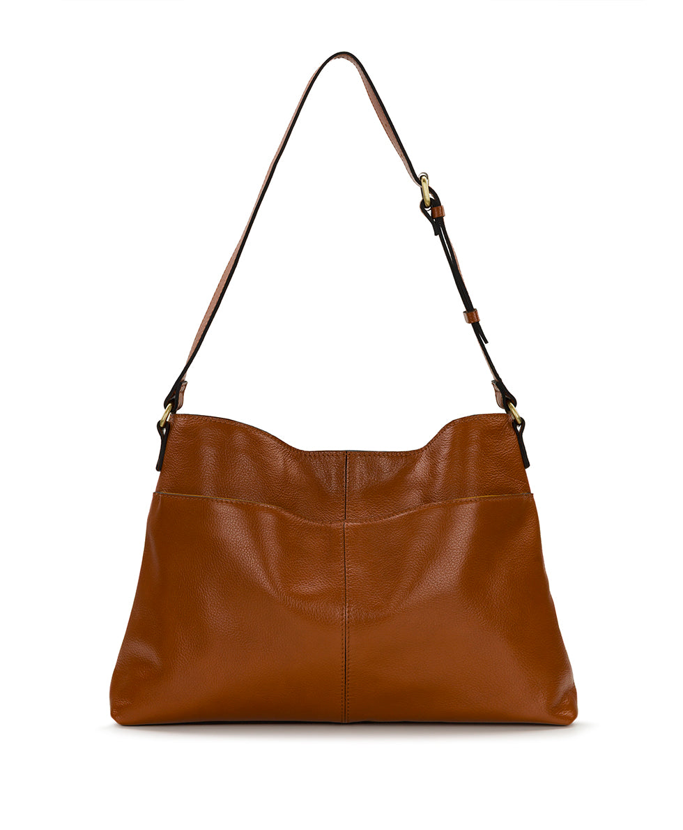 Patricia Nash Liora Slouchy Tote - Rugged Natural Grain Leather