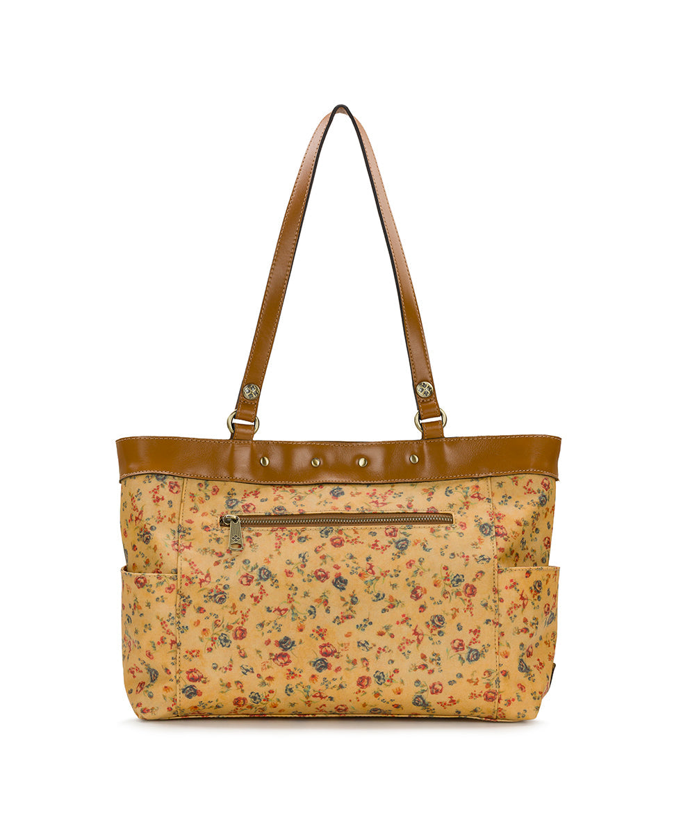 Patricia Nash Ria Tote - Patina Coated Linen Canvas - Postcards From Paris