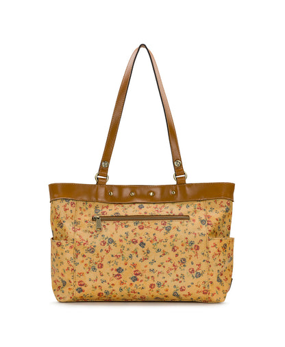 Patricia Nash Ria Tote - Patina Coated Linen Canvas - Postcards From Paris