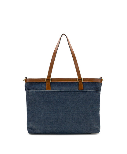 Patricia Nash Nadine Tote Satchel - Denim Stonewashed